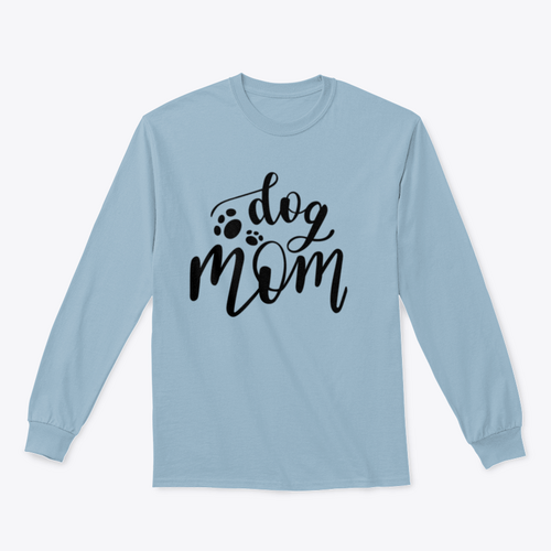 Dog Mom Handwritten Lettering Vector Design for Sweatshirt