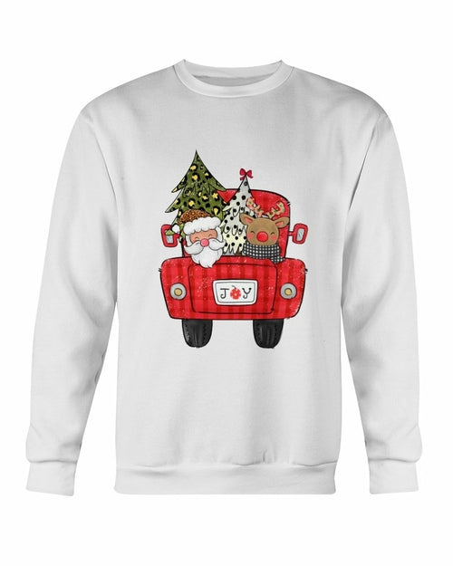 Christmas Santa Truck Sweatshirt