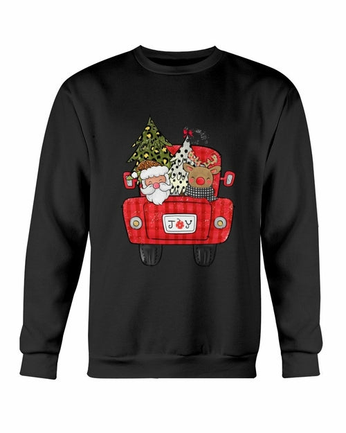 Christmas Santa Truck Sweatshirt