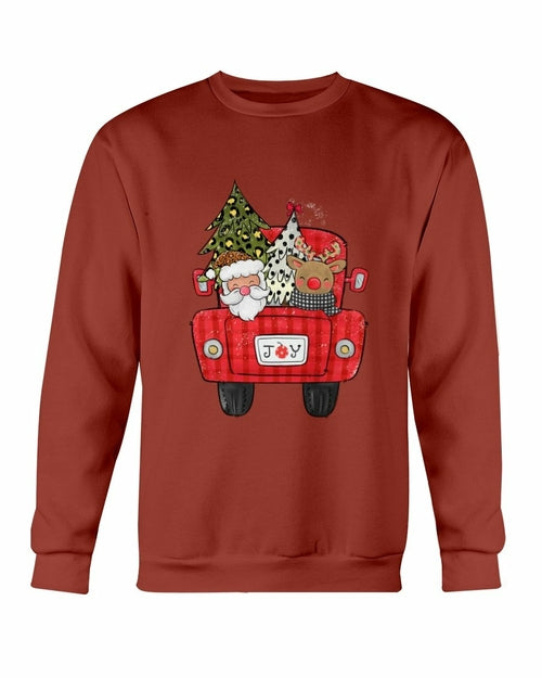 Christmas Santa Truck Sweatshirt